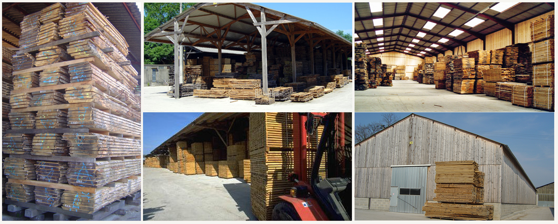stockage bois scierie